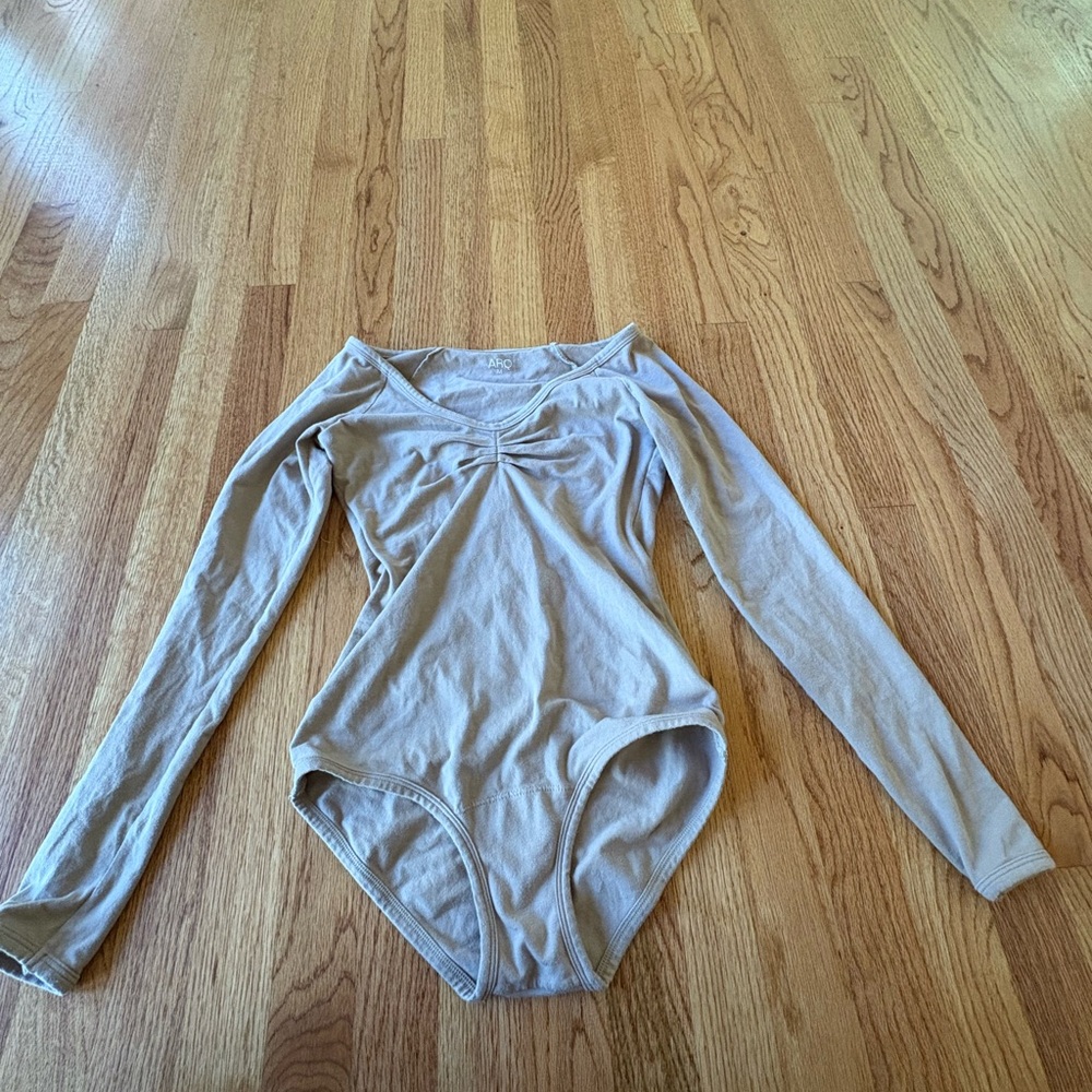 ARQ Beige Long Sleeve Bodysuit